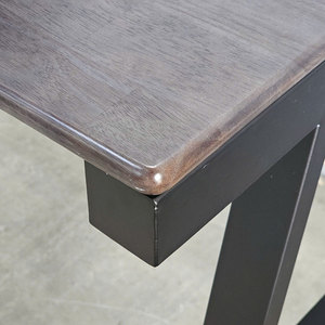 Aconcept HBAC026 160x60cm <b>Solid</b> <b>Wood</b> <b>Desk</b> with Iron Legs Minimalist Contemporary Design Durable for Office or Bedroom Use - Product Image 5