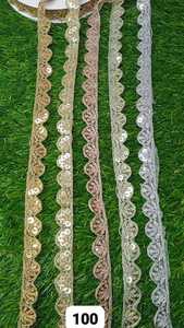 Desain segar buatan kustom renda bordir multiwarna untuk pakaian etnik & Barat. Ideal untuk lengan atasan bantalan musim panas - Product Image 6