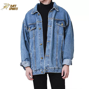 Vente en gros OEM, vestes en jean imprimées Slim Fit pour hommes, vêtements de rue, vestes en jean personnalisées Deign - Product Image 3