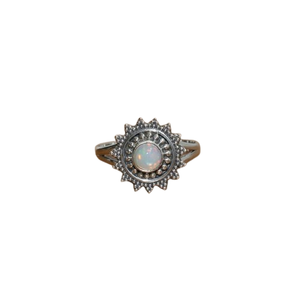 Handmade Silver Boho Style <b>Ring</b> Jewelry 925 Sterling Silver <b>Opal</b> Gemstone Trending <b>Ring</b> Jewelry <b>For</b> <b>Women</b> Gift <b>For</b> Her - Product Image 1