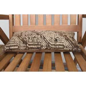 Beige Kilim Wool Pillow 8x16 Inch Luxury Accent Pillow with Vintage & <b>Fluffy</b> Pattern Woven & Printed for Sofa <b>Bedding</b> Christmas - Product Image 4