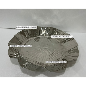 Cuenco decorativo estándar para servir dulces, cuenco de Chocolate de Metal pulido plateado de calidad creativa para fiestas y eventos de cumpleaños - Product Image 5