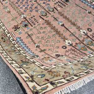 Directo de fábrica 100% lana RTS hecho a mano Rosa Floral Runner alta calidad felpudo juego de alfombras para decoración del hogar mínimo 1 pieza - Product Image 1