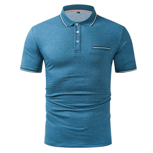 T-shirts polo personnalisés de qualité supérieure nouveau 100% coton respirant vêtements décontractés hommes polos - Product Image 4
