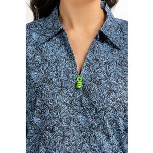 Conjunto Coordinado Estampado de Algodón Modal IPST-55286-B, Atuendo Casual de 2 Piezas para Primavera/Verano, Talla XS - Product Image 6