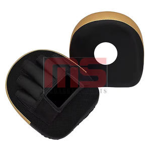 Ensembles de boxe personnalisés pour l'entraînement Coussinets de mise au point en cuir véritable Équipement de kickboxing et de MMA Mitaines de frappe de haute qualité - Product Image 2