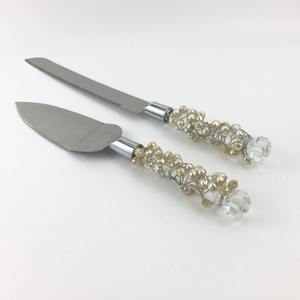 Ensemble serveur de gâteau élégant couteau de service à dessert en métal de haute qualité fête de mariage vaisselle outil de pâtisserie serveur de cuisine - Product Image 3