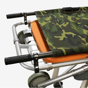 Camilla de Fibra de Carbono Ligera, Plegable en 4 Partes, Portátil, de Lona, para Rescate Médico en Campo de Batalla, para Pacientes Heridos - Product Image 4