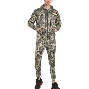 Conjunto Deportivo Personalizado con Logotipo para Hombre, Chaqueta con Capucha y Cordón Ajustable y Pantalones Largos, 100% Algodón, Ligero y Ecológico - Product Image 1