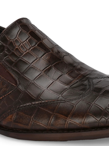 <b>Men's</b> <b>Brown</b> Genuine Leather Pointed Toe Lace-Up <b>Monk</b> Strap Comfort Plaid Print Dress <b>Shoes</b> - Product Image 6