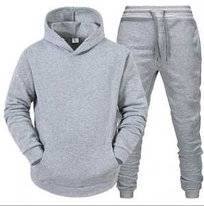 OEM personalizable 100% algodón polar con capucha pulóver chándal 3D impreso sólido manga larga pantalones de chándal diseño bordado otoño - Product Image 6
