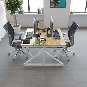 SFBVP005-Industrial Design 2-Person <b>Office</b> <b>Table</b> with K Foot 1200x1200x750mm - Product Image 4