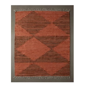 พรมผ้าฝ้าย Chindi งานฝีมือของช่างฝีมือพรมปูพื้นรีไซเคิลสไตล์วินเทจพรมผ้าฝ้ายสีสันสดใส - Product Image 4