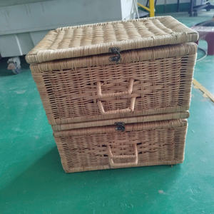 New Design Customer-Friendly Storage Baskets Easy-to-Carry Rattan <b>Suitcase</b> - Product Image 4