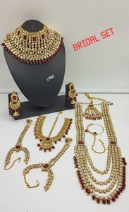 Indian Traditional & Fashionable Gold Plated Designer Antique Full Bridal <b>Jewellery</b> Necklace <b>Set</b> WithMaangTikka for <b>Girl</b> & Women - Product Image 4