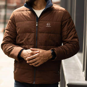 Vêtement de mode, veste à bulles coupe-vent pour homme, vente chaude, conception de logo personnalisée, veste d'hiver respirante pour homme - Product Image 3