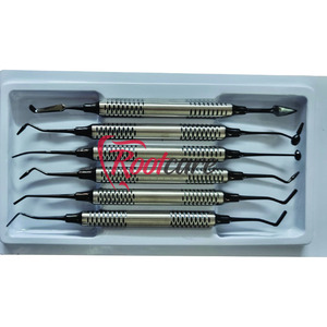 Kit d'instruments dentaires manuels de qualité supérieure pour composites colorés personnalisés, 6 pièces, revêtement plasma PVD, pour composites postérieurs - Product Image 6