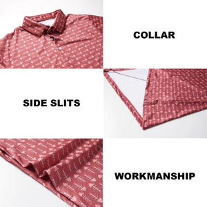 เสื้อกอล์ฟโปโลชาย UPF 50 + แห้งเร็วระบายอากาศได้ดีเสื้อยืดผ้ายืดสำหรับกีฬากลางแจ้งป้องกันแสงแดด - Product Image 3