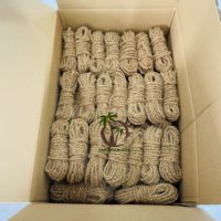 COCO ECO BRAND Corde en fibre de coco pour le jardin pour attacher des arbres, des arbustes, des branches, des fleurs dans des parterres de fleurs-Fabriqué en déchets agricoles