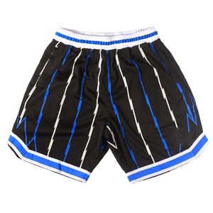 Short de sport de gymnastique unisexe pour hommes Short de basket-ball en maille de polyester respirant Poches personnalisées Sublimation entièrement colorée Expédition DDP - Product Image 6