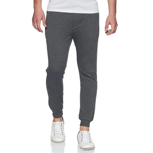 Pantalon uni en coton de style urbain à séchage rapide pour hommes, jogging de course à pied, coupe ample et pantalon d'entraînement - Product Image 1