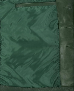 Gilet confortable en cuir véritable de haute qualité pour hommes, fait sur mesure pour mariage, fête, bureau, style décontracté, mode hivernale - Product Image 5