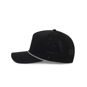 Fabricante de Ropa de Golf, Gorra de Golf Personalizada con Cuerda Trenzada, Logotipo Personalizado, 5 Paneles, Visera Curva Perforada con Láser, Gorra Deportiva, Vietnam - Product Image 4