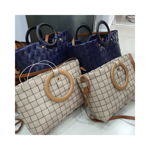 <b>Plastic</b> Bag Handbag Shopping Bag Best-Selling Products Big Capacity Pu/PE/PP Handbag Women - Product Image 3