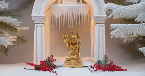 Estatua de escultura de Dios hindú de latón hecha a mano, diseño Art Deco para templo Pooja o mesa de oficina, artesanía de Metal - Product Image 3