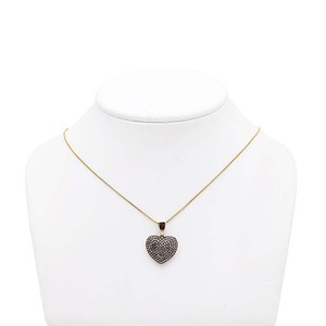 Pendentif élégant à double cœur avec diamants Moissanite étincelants Bijoux en argent pour femme - Product Image 2