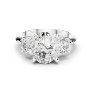 Anillo de plata auténtica de 10K con piedra de zafiro azul - Product Image 3