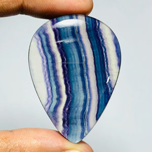 Cabujón de fluorita Natural 100%, cristal curativo, piedra preciosa suelta semipreciosa para accesorios de fabricación de joyas - Product Image 3