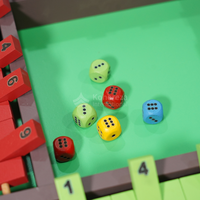 Juguete educativo Montessori clásico, juego de estrategia de madera hecho a mano 'Shut the Box' para todas las edades