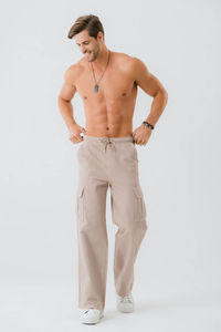 Custom Made 100% Cotton <b>Men's</b> Baggy <b>Denim</b> Pants Stonewashed Streetwear Wide Leg Jeans OEM Manufacturer Serviced - Product Image 6