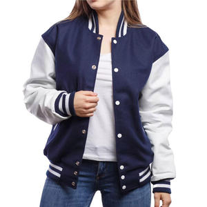 Veste universitaire personnalisée pour femmes avec logo OEM, veste de baseball brodée, veste respirante pour l'hiver - Product Image 3