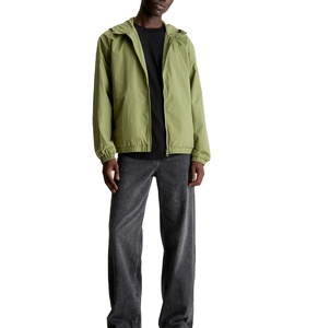 Chaqueta Cortavientos con Capucha para Hombre al por Mayor, Impermeable de Alta Calidad, 100% Poliéster, Talla Grande, Transpirable, con Forro de Peluche - Product Image 3