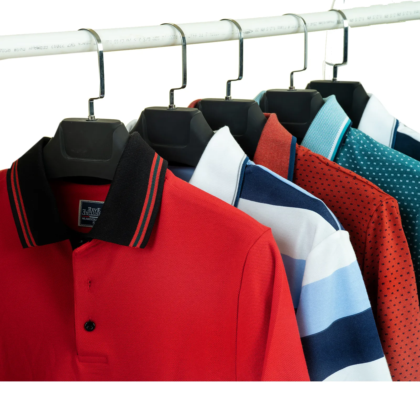 Camiseta com logotipo personalizada, camiseta de algodão stretch masculina de golf polo lisa justa para homens