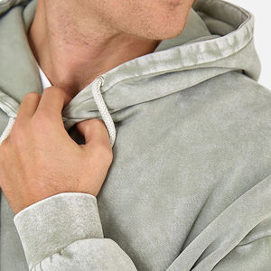 Oem Streetwear Heavy Washed Hoodie Acid Wash Sudadera con capucha de gran tamaño Vintage Men Heavyweight Hoodie Custom High Quality - Product Image 5
