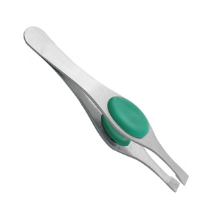 Pinzas para cejas de acero inoxidable con punta inclinada Pinzas para cejas profesionales - Product Image 5