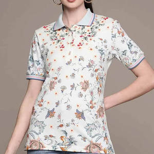 Polos deportivos de nuevo diseño para mujer, polos informales lisos en blanco de color personalizado para mujer, a la venta a granel - Product Image 4