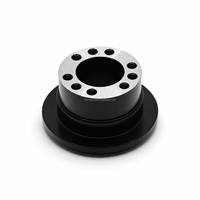 Kit d'adaptation de moyeu de volant court en aluminium usiné CNC anodisé noir pour BMW E36