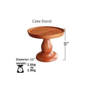 Support à gâteau en bois fait main de luxe design unique support à gâteau en bois de haute qualité - Product Image 2