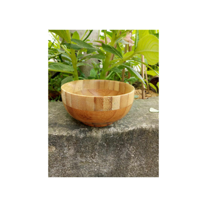 Grand bol à salade en bambou fait à la main Bol de service écologique pour la cuisine et la salle à manger Matériau en bambou naturel durable et élégant - Product Image 2