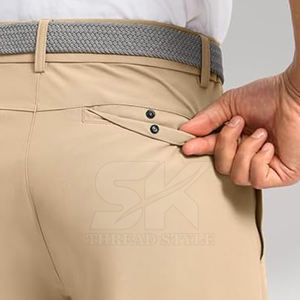 ... Pantalones de golf de ajuste activo para hombre con diseño de pierna cónica inteligente de tela elástica suave para uso diario, viajes de golf y uso casual - Product Image 2
