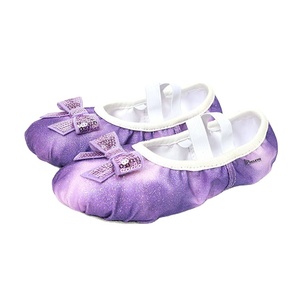 Chaussures de danse de ballet Rainbow Sparkle, ballerines souples en toile pour filles, avec sangle élastique, légères et flexibles, pour la pratique de la danse - Product Image 2