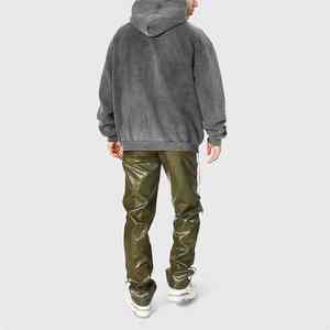 Sudadera con capucha lavada con ácido de gran tamaño personalizada para hombre 100% algodón pesado Vintage lavada sudaderas con capucha al por mayor - Product Image 4