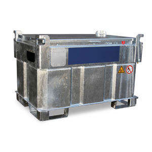 Serbatoio mobile per benzina a doppia parete tipo KI-B, 330 litri, con pompa (ATEX) e accessori - Product Image 1