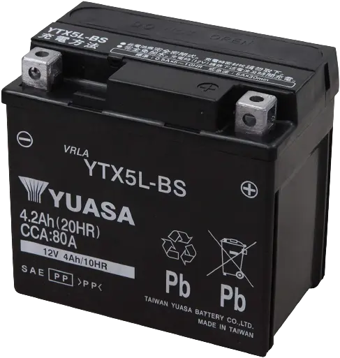 YTX5L-BS motorrad batterie 12v 7ah yuasa batterie motorrad