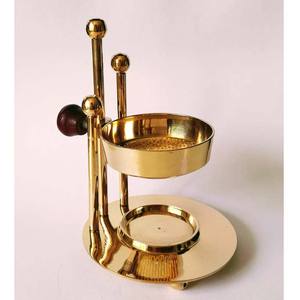 Quemador de incienso de latón puro acabado en oro al por mayor diseño atractivo decoración de oficina de hotel para uso de fragancia aromática - Product Image 5