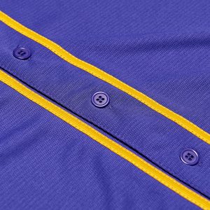 เสื้อเบสบอลโพลีเอสเตอร์ 100% สำหรับผู้ใหญ่ เสื้อเจอร์ซีย์สีพื้นแบบกำหนดเองสำหรับทีมกีฬา ราคาสมเหตุสมผล - Product Image 6